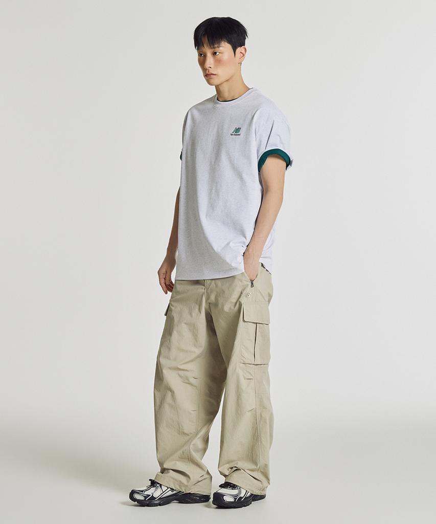 Nyuballanseu Nbneg21513 / Uni Nb Friends Earth Graphic Short Sleeve T-Shirt (Light Gray)