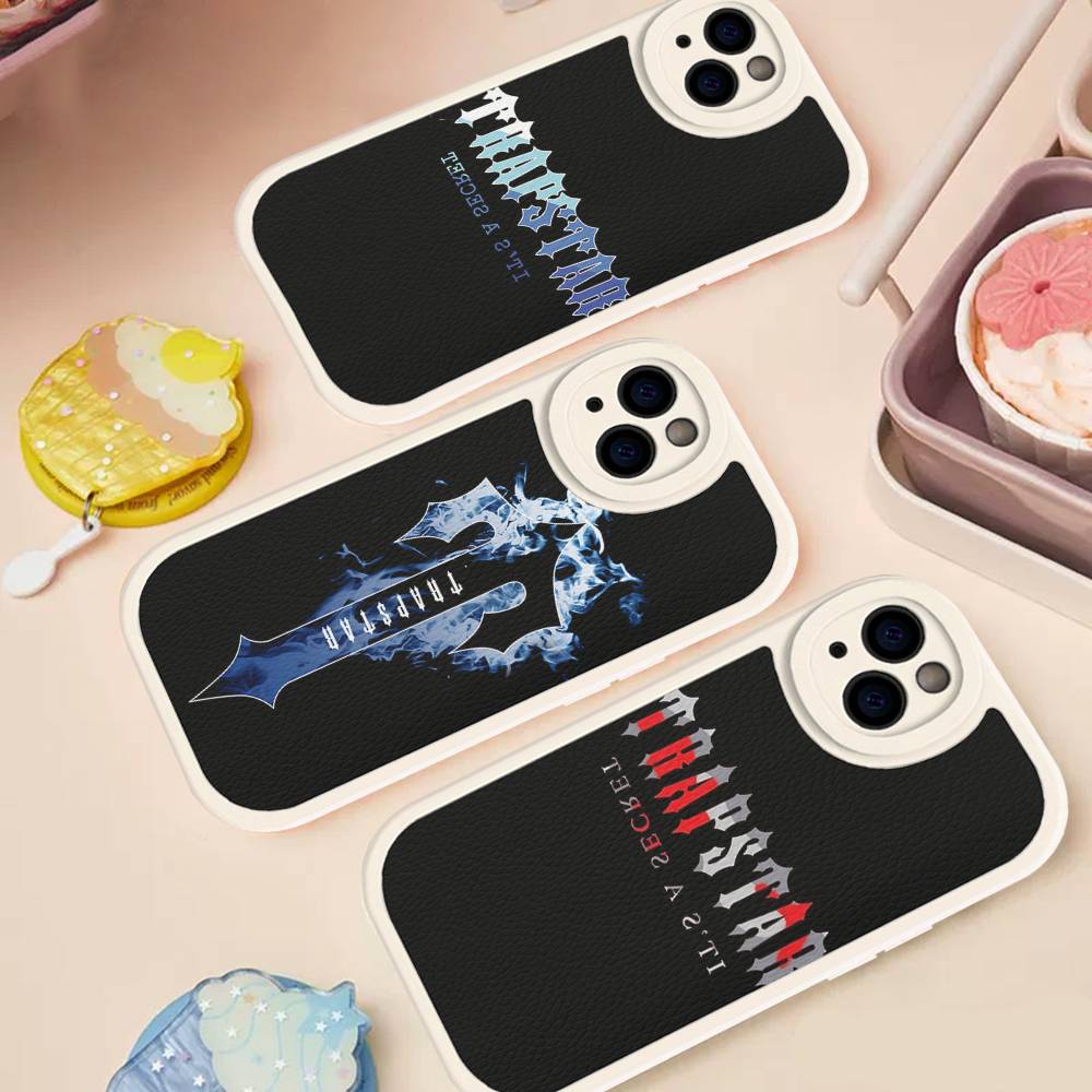 Etui Na Telefon T-Trapstars Dla IPhone 16 15 14 13 12 11 Pro Max Plus 16E Miękkie Skórzane Pokrowiec