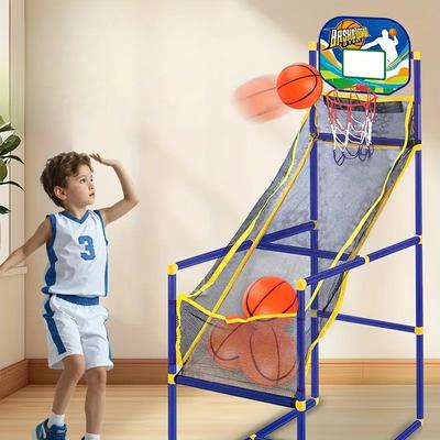 Domácí arkádový basketbalový koš Sada pro děti Střílecí stroj s nastavitelnou výškou Pumpa Míč Vnitřní tréninkový koš Dárek k narozeninám pro chlapce