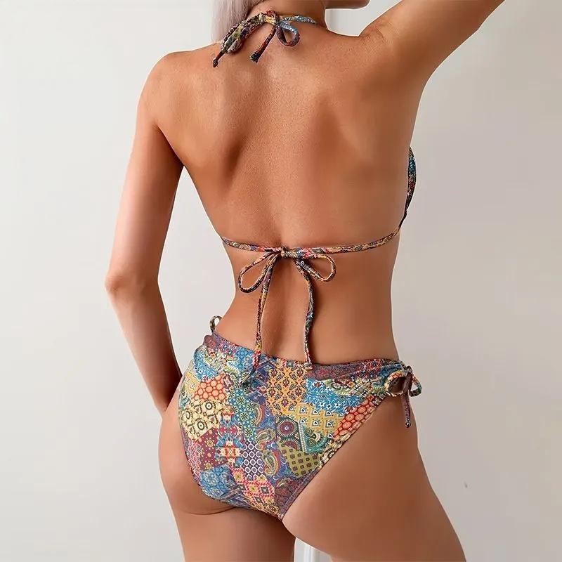 Bikini Small Chest Push Up Slim Hot Spring Resort Swimsuit