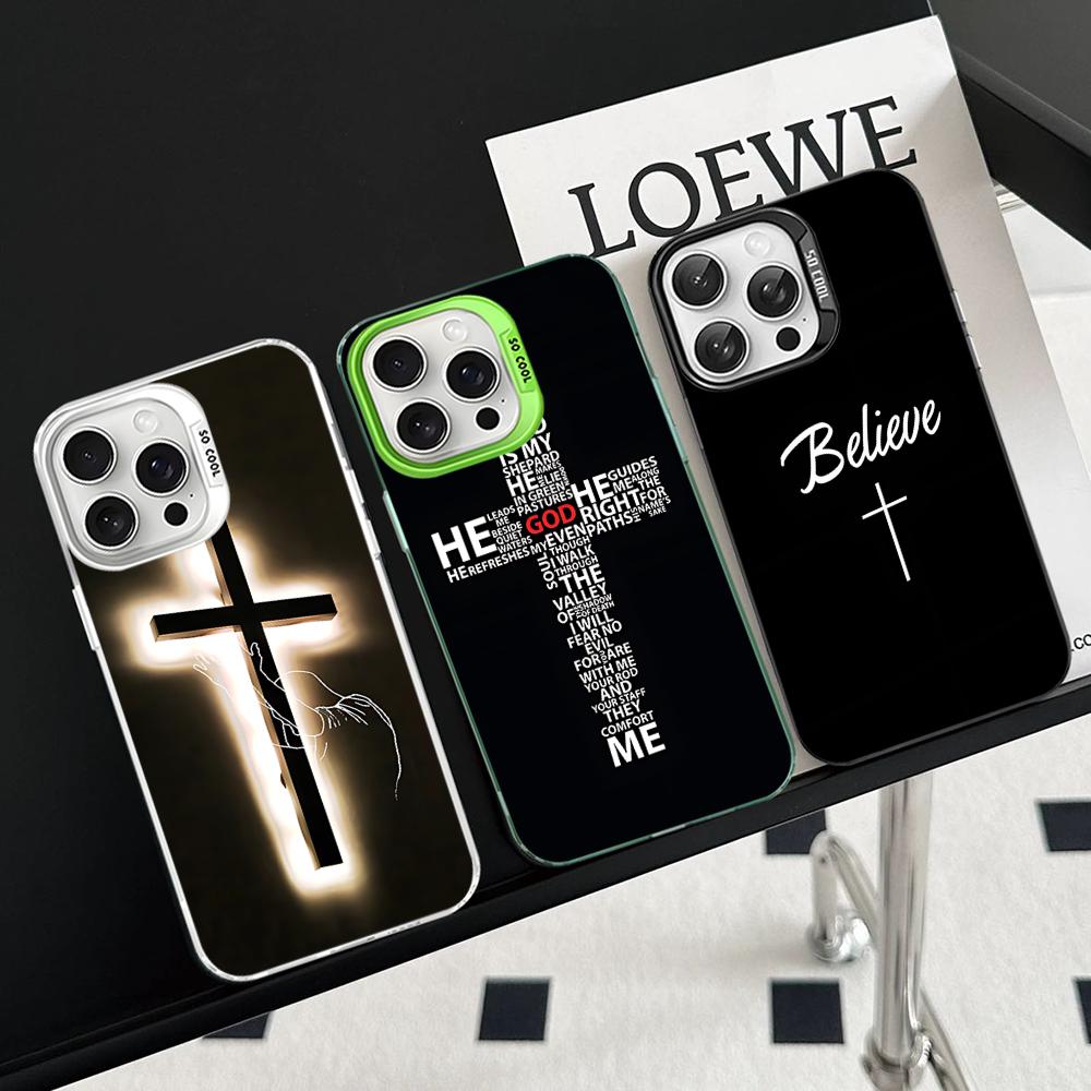 Son Of God Jesus Cross Holy Phone Case For IPhone 16 15 14 13 12 11 Pro Max X XR XSMAX 8 7 Plus Matte Shockproof Back Cover
