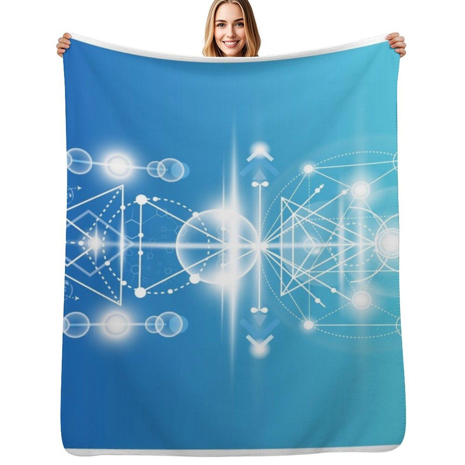 

Copie de Resonance diagram WATER Throw Blanket Modern Design Soft Blanket for Home Decor 102x76cm(40x30in)