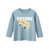 27kids Koreanischer Stil 2025 Herbst Jungen Langarm Baumwoll-T-Shirt mit Aufdruck