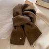 Kaschmirschal Winter Warm Gestrickt Kleiner Damenschal Korea Styles Schals Wollschals Damen Weiche Wickeltücher Halstuch