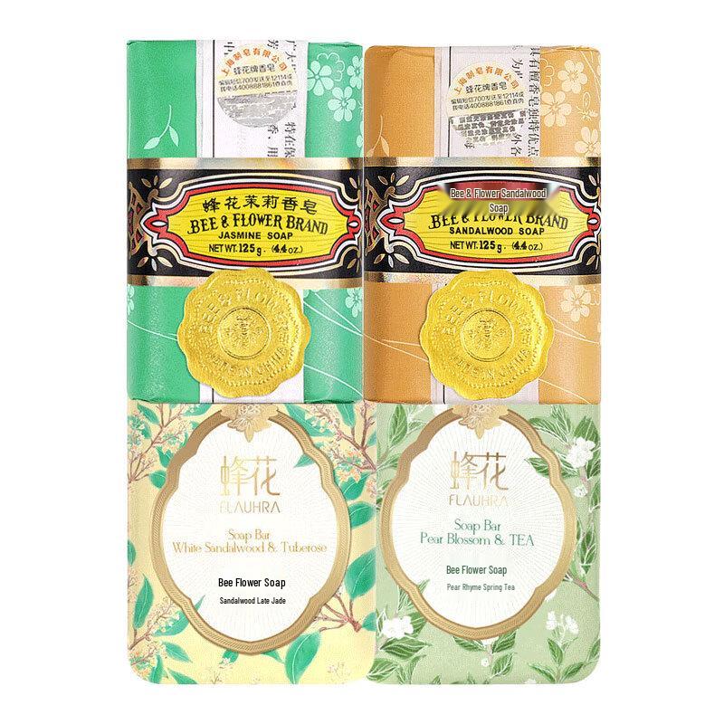 Bee & Flower Assorted Fragrance Bar Soap 125g 4-Pack