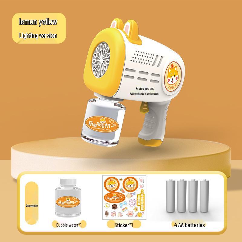 Capybara Bubble Wand: Automatic Light-Up Bubble Gun for Outdoor Parent-Child Fun