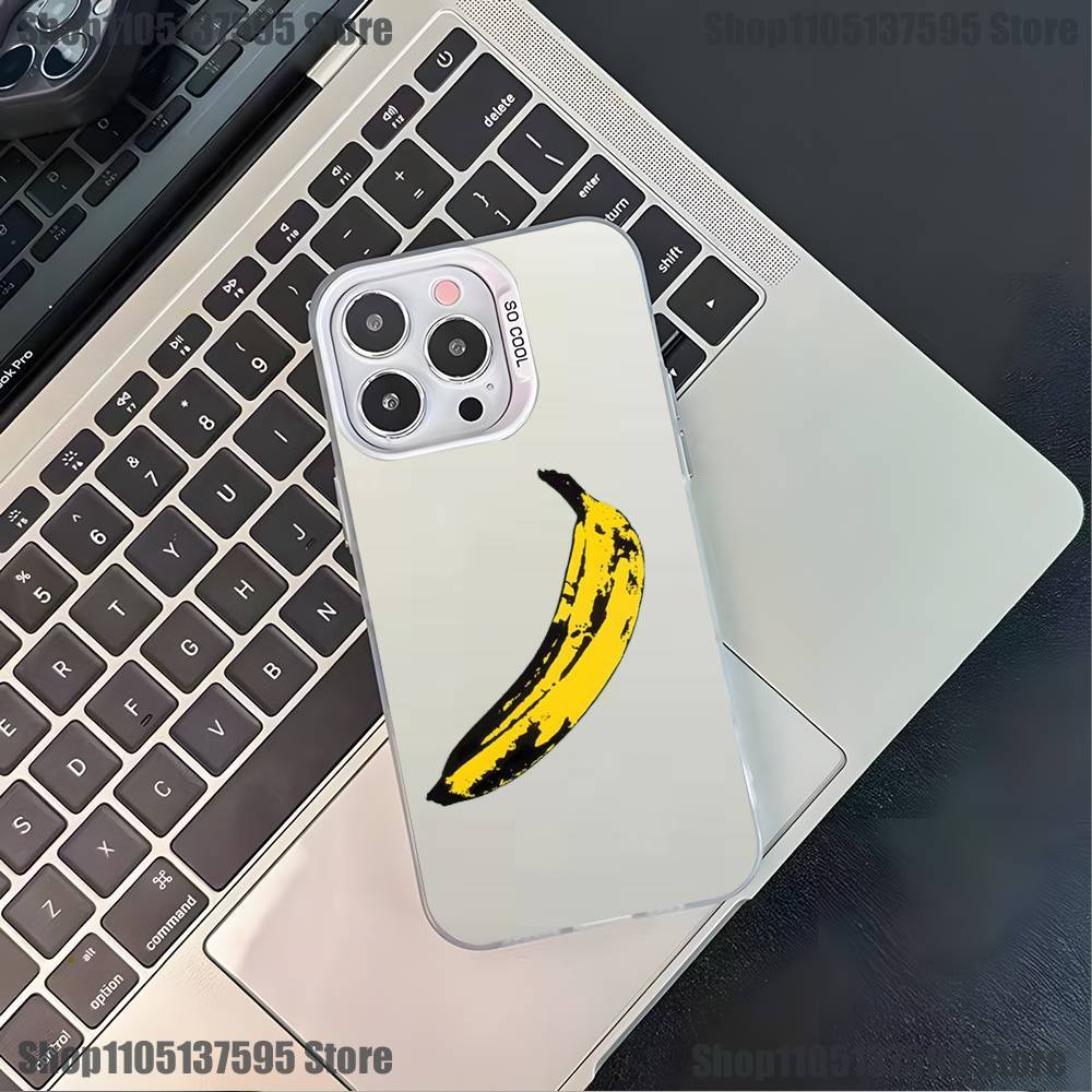 A-Andy W-Warhol Art Banana Phone Case For iPhone 16,15,14,13,12,11,Pro,XS,Max,Plus,Mini,SE4,E White Matte Shockproof Cover