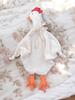 Handmade muslin cuddly toy HEN LATTE