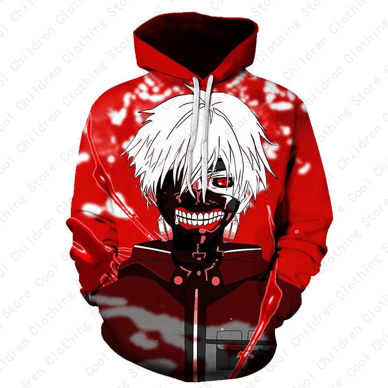 

Япония Комикс Мужчины Женщины 3D Толстовка Аниме Токийский Гуль Оверсайз Пальто Уличная Одежда Харадзюку Повседневный Пуловер Смешной Весенний Осенний Топ XL