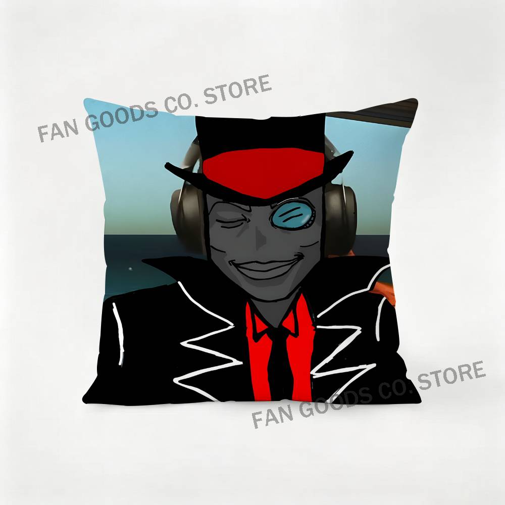 Black Flug Slys Hat Villainous Laser Pillow Case Ultra Soft Skin Friendly Fabric Cloud Like Comfort Concealed Zipper