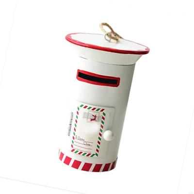Christmas Tree Mailbox Hanging Decoration Iron Mailbox Hanging Ornament For Front Door Mantels Porch Yard Window Display