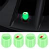 Luminous Car Tire Valve Caps Fluorescent Motorcycle Wheel Tyre for Audi C5 C6 C7 A4 B6 B8 B7 A6 A3 A5 Q3 Q5 Q7 8P S3 S5 S1 S4 S2 RS3 RS4 RS5 RS6 RS8