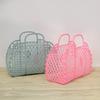 Large-Capacity Bag Hollow Jelly Portable Tote Bag Reusable And Easy Clean Basket