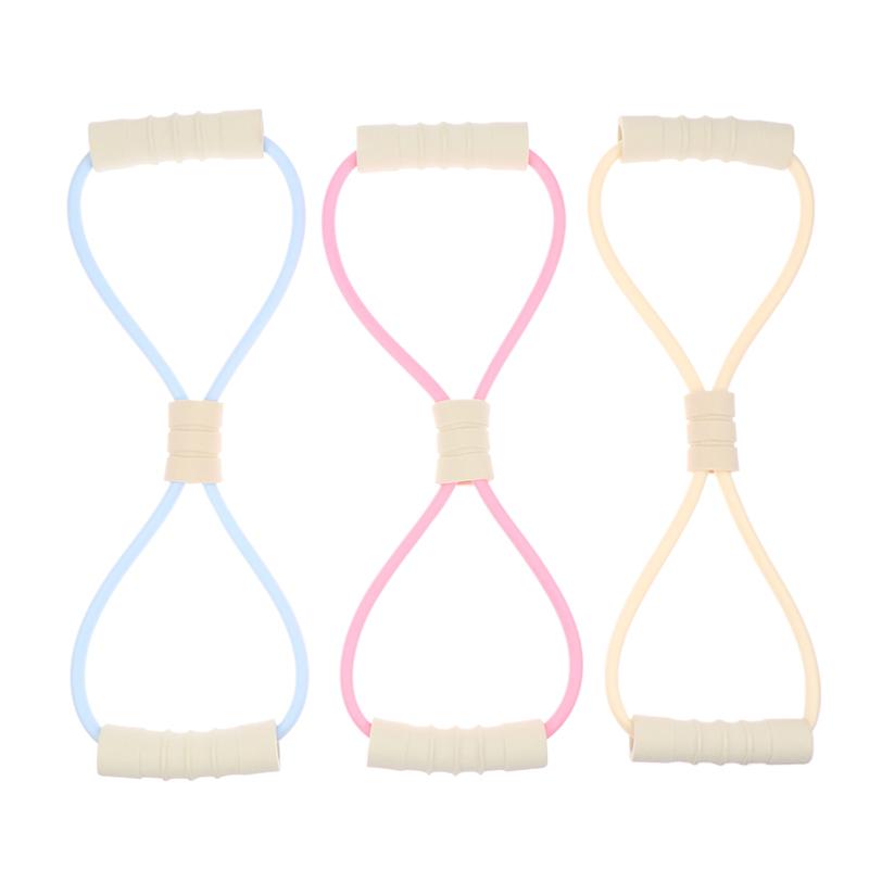 1Pc 8 Shape Tension Rope Yoga Resistance Band Home Gym Elastic Band Tpr Pull Rope Fitness Shoulder Neck Opening Chest Expander