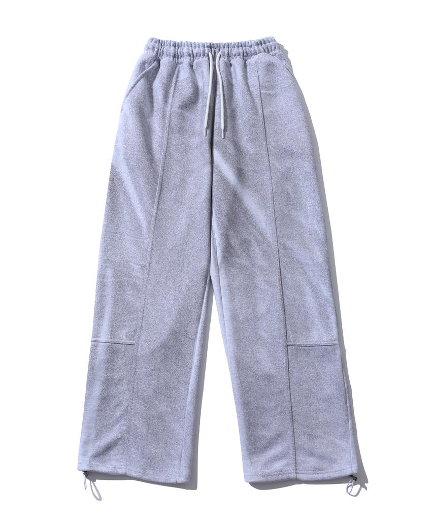 Sseochi410 Dirty Washed Wide Pants White Gray