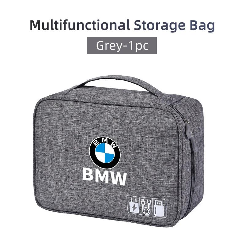 Car Sticker 2025 Hot Waterproof Storage Bag Portable Electronic Accessory Organizer For BMW X1 X2 X3 X4 X5 X6 X7 G30 G20 G11 F30