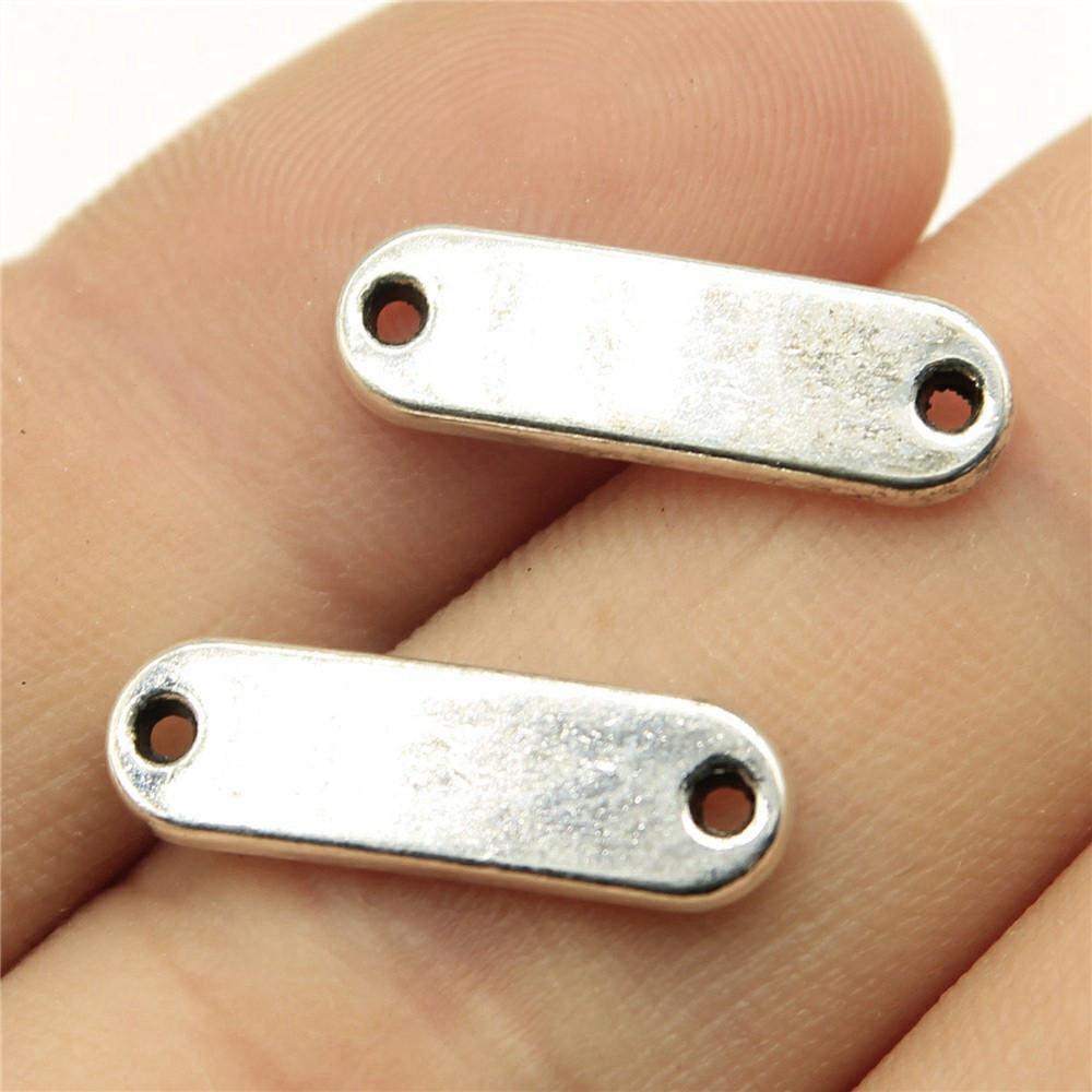 Letter Plate Connectors Alphabet A-Z Antique Bronze Zinc Alloy Jewelry Making Craft Parts DIY Connect Parts