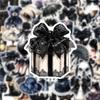 10/30/50pcs Dark Gothic Bowknot Cartoon Stickers Aesthetic Decoration Decals DIY Phone Stationery Guitar Waterproof Sticker Toys