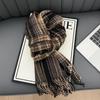 New Korean Atmosphere Premium Plaid Scarf Female Autumn and Winter Student Couple Warm Scarf Male