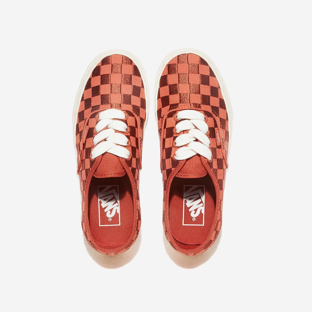 Vans Authentic - Embroidered Checker Orange, VN0009PVORA, 1020106540, Popular Korean Shoes