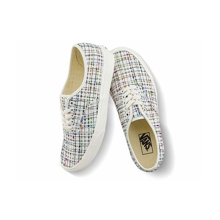 Vans Authentic Woven Plaid Unisex Sneakers Multi-Color Marshmallow VN0A5KS96SV