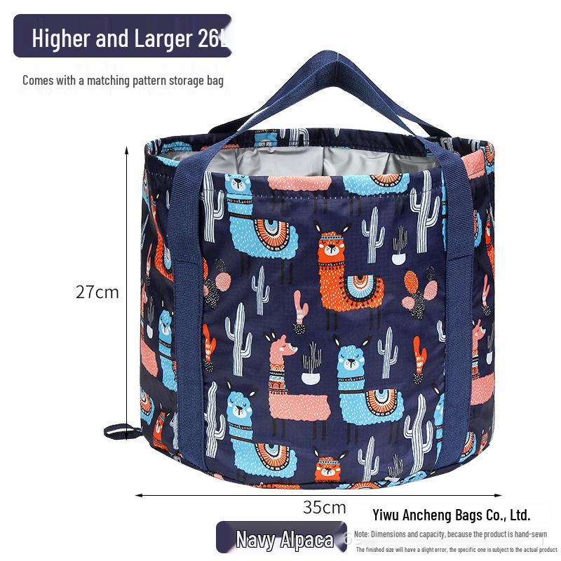 Portable Foldable Foot Bath with Insulated, Multifunctional Foot Soak Bag for Travel and Dormitory Use