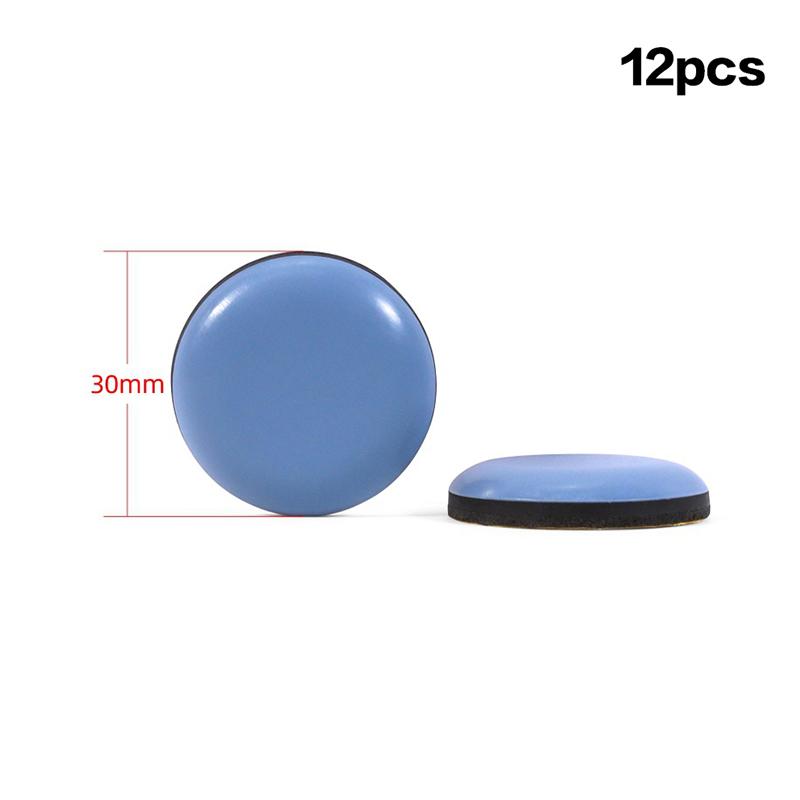 

12-Piece Set Of Foot Slides Sliding Pads Home Furniture Sliders Furniture Slides Ptfe Square Floor Moving Pads Table Chair Foot