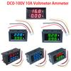Mini Digital Voltmeter Ammeter DC 0 -100V / DC 7 -110 10A Voltage Current Meter Tester Detector 0.28" Dual LED Display Auto Car