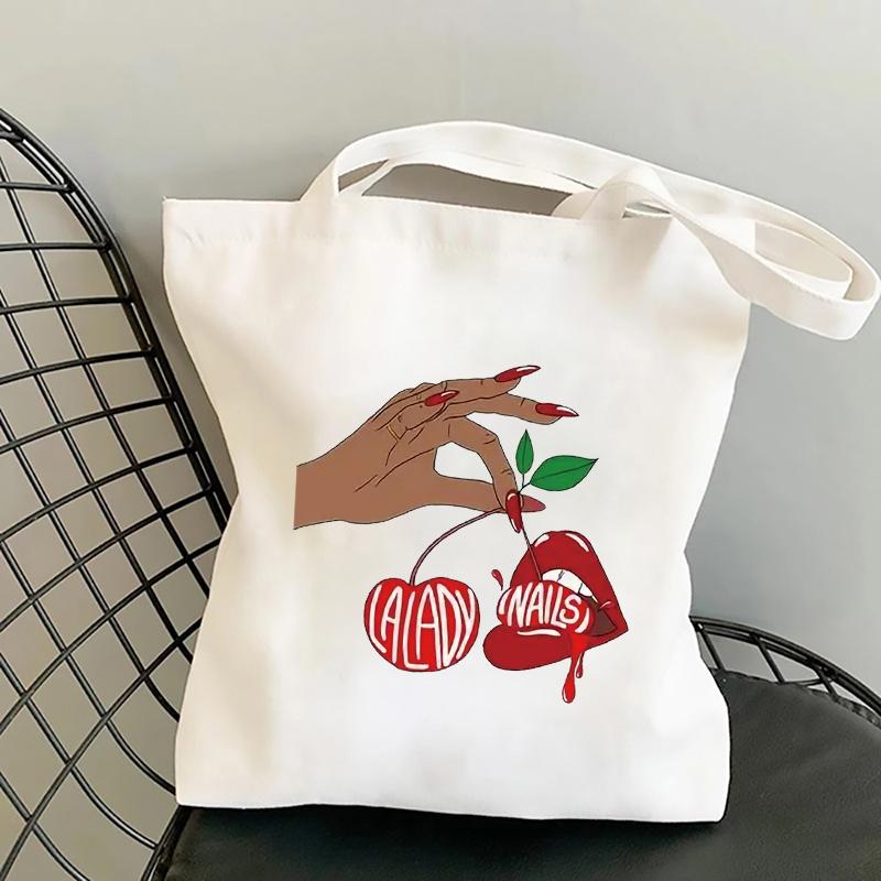 I Do Nail What Is Your Superpower Print Shopper Bag Women Harajuku Book Bag Fashion Large Foldable Shopping Bags Female Tote Bag