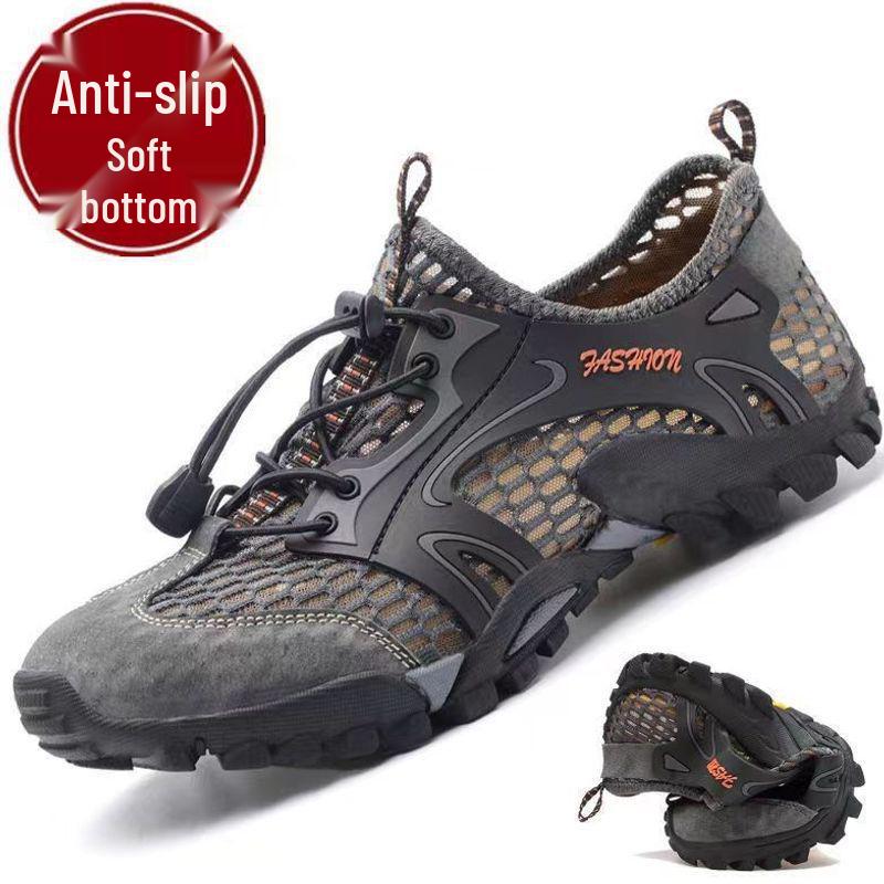 Men's Quick-Dry Non-Slip Outdoor Wading Shoes for Fishing, Hiking, and Mountaineering