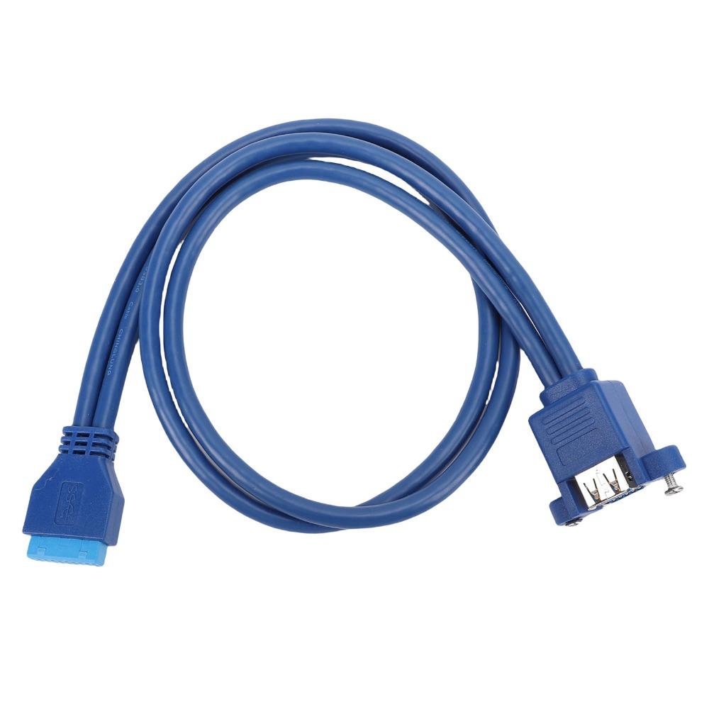 50cm USB 3.0 Extension Cable 20P Panel Cable Motherboard Extension Cable Computer Assembly