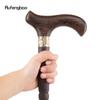 Brown Wooden Single Joint Fashion Walking Stick Decorative Cospaly Cane Halloween Mace Crutch  Wand Crosier 92cm