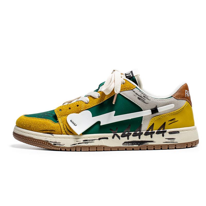 Fashion 2024 Spring Summer Trendy Red Men Casual Sneakers Lace-up Men's Designer Shoes Lightweight Male Flat Shoes Zapatillas Hombre