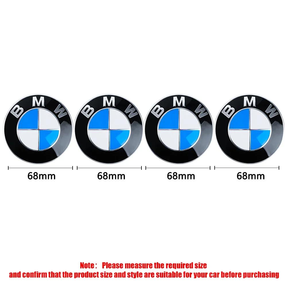 56/68mm Car Wheel Center Covers Hub Caps Auto Badge Hubcaps Replacement for BMW M3 M5 M6 X1 X3 E46 E90 E39 F10 F20 F30 G20 E60 M