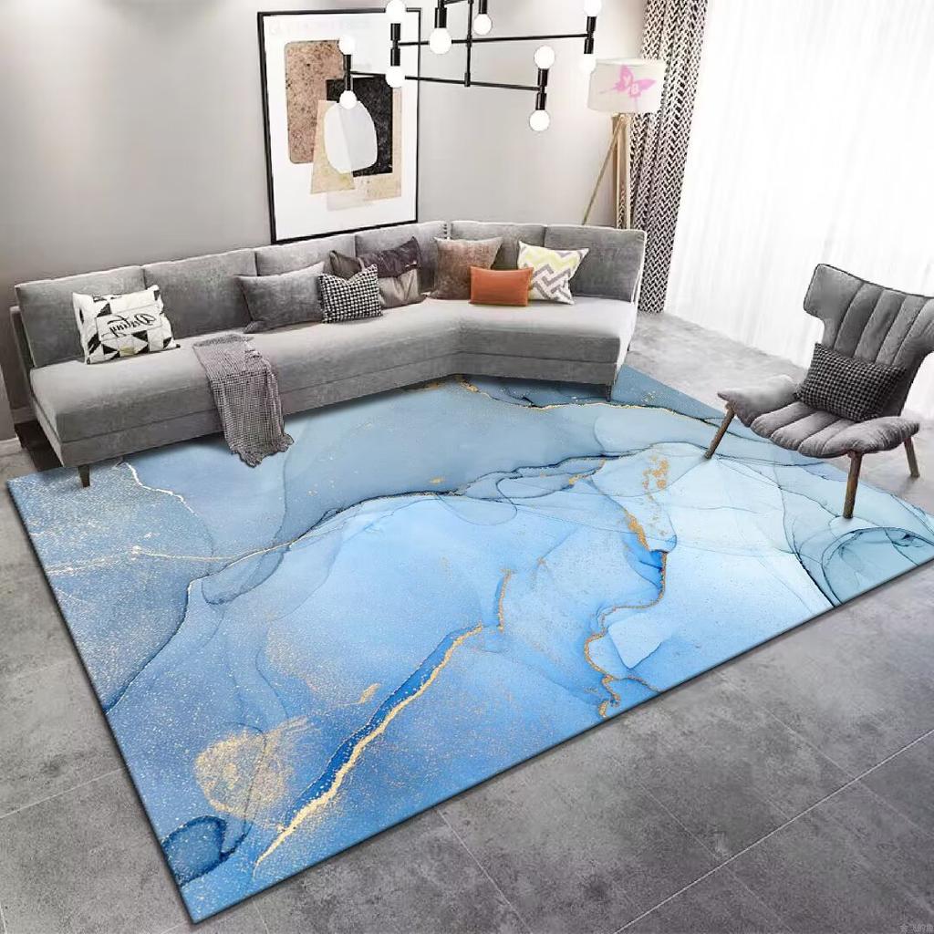 Marble Luxury Carpet Living Room Minimalism Decoration Sofa Rug for Bedroom Large Area Coffee Tables Soft Non-slip Mats Washable