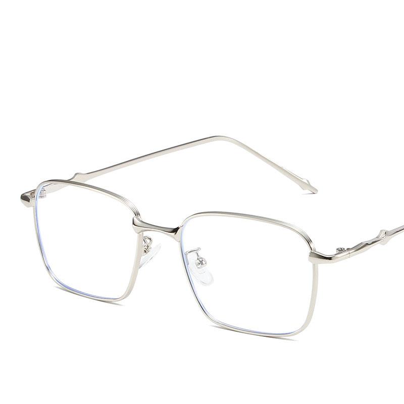 UV400 Rectangle Sunglasses Trendy High-Quality Metal Frame Punk Sun Glasses Travel Shades for Women & Men