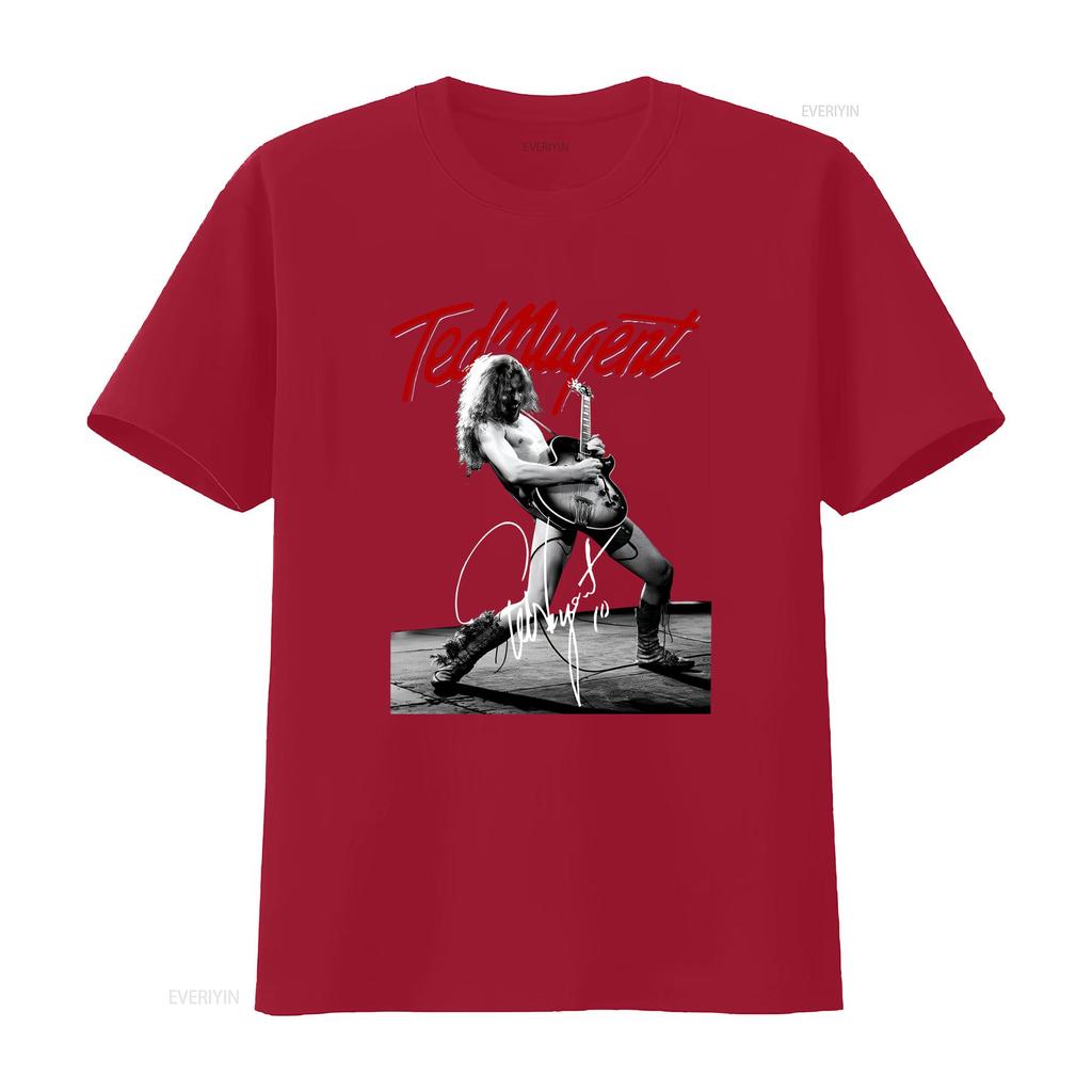 Vintage Ted Nugent Live Black For Fans All Size T Shirt Vintage Washed Breathable Graphic Slightly Versatile Streetwear Fashion