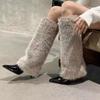 Fashion Elegant Pointed Toe Women High Heels Long Boots Designer Classical Suede Shoes 2025 Winter New Brand Pumps Cozy Knee Boots Mujer