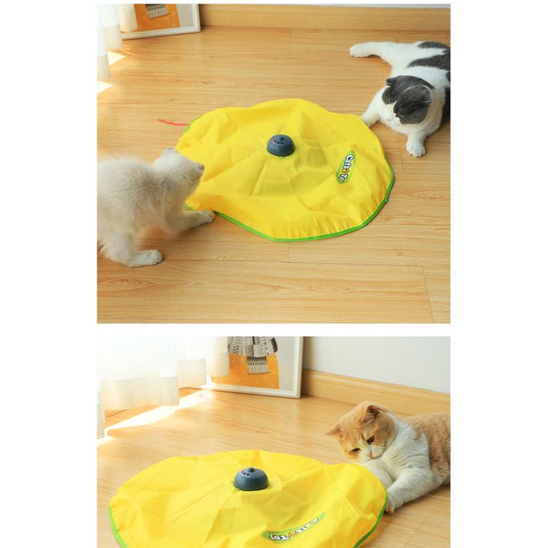 Jucării inteligente pentru pisici Jucărie interactivă cu pene în mișcare Pisicuță Jucărie automată pentru animale de companie