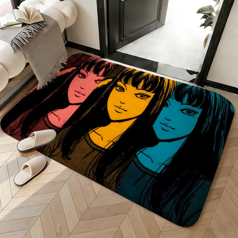 Soft Absorbent Non-Slip Rug Manga Tomie Floor Mat Home Decor Doormat Bedroom Floor Mat Shower Carpet