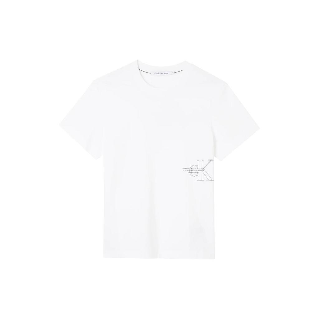CALVIN KLEIN SS22 T Shirt Men's White J30J320193YAF