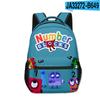 Bloques de Construcción Digitales Numberblocks Escuela Primaria y Secundaria Mochilas Escolares Mochilas Infantiles Mochilas con Estampado Digital Completo