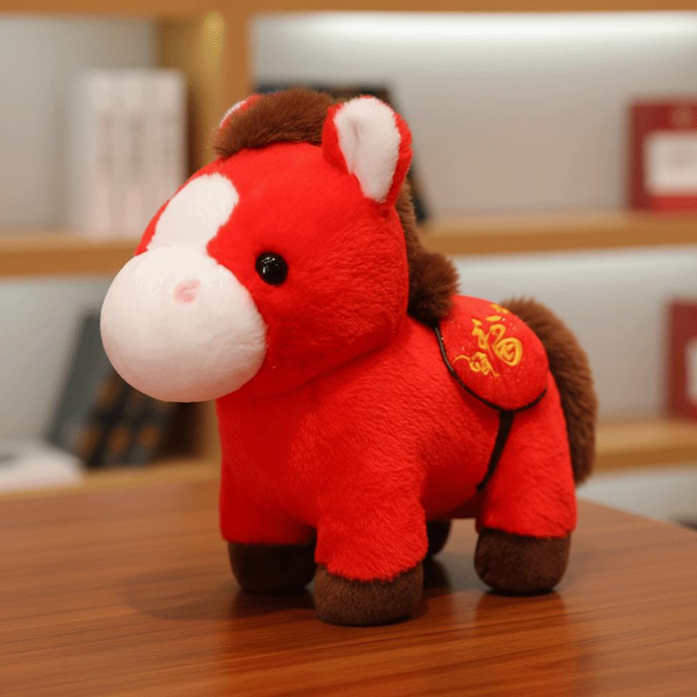 Cute 2026 Horse Plush Doll Mascot Dolls Horse Doll Pendant Stuffed Horse Toy  Home Decoration