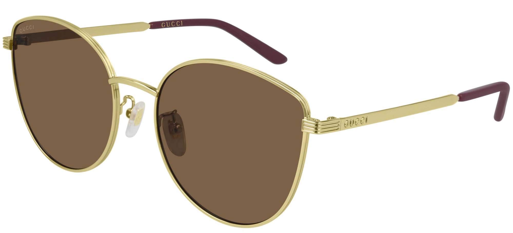 

Солнцезащитные очки Унисекс GG0807SA 002 Золотисто-коричневые [Gucci]