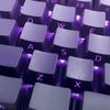 134Keys Keycaps Customs Purplee Gradients Keycap Set Side Print Backlit Key Keycaps for Mechanical Keyboards