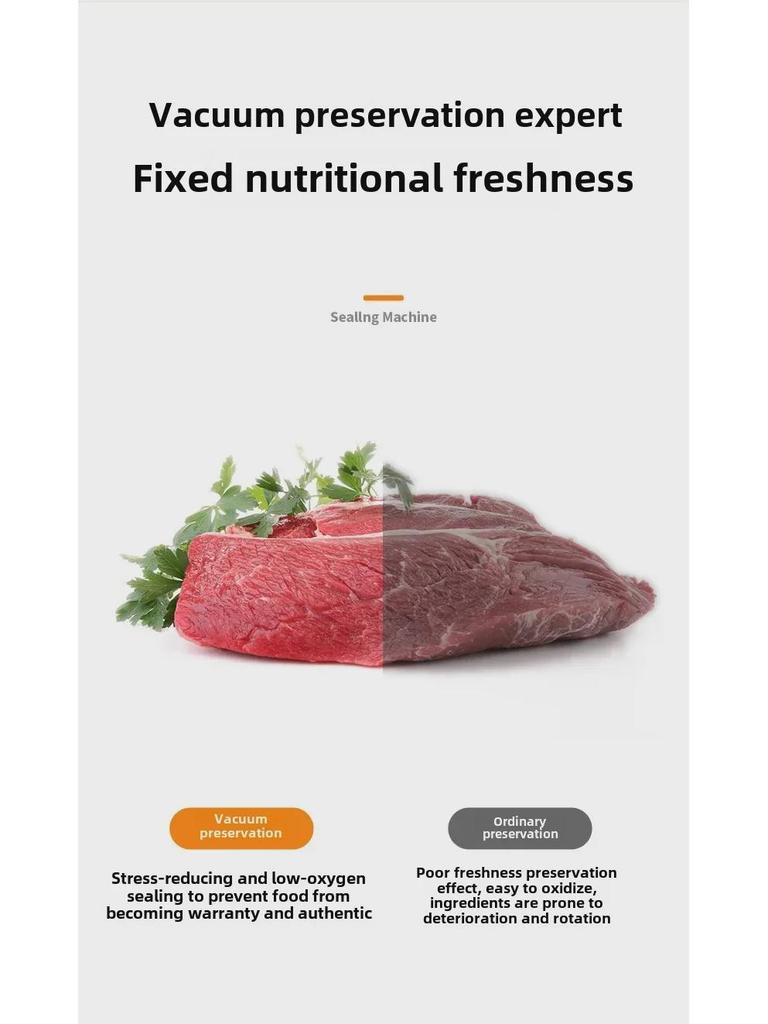 Automātiskais vakuuma blīvētājs virtuvei - kompakta pārtikas iepakošanas iekārta