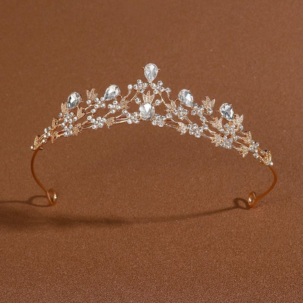 Sparkling Rhinestone Crown Headwear Adult Princess Tiara Wedding Ceremony Hair Accessories Prom