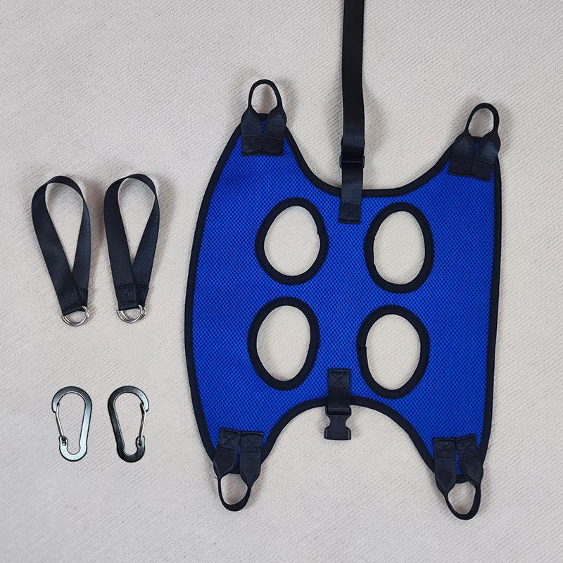 

Гамак для груминга питомцев Кошка Собака Фиксатор для стрижки ногтей Тип крючка Кормление лекарствами Артефакт против царапин Подвесная сумка для кошки M синий