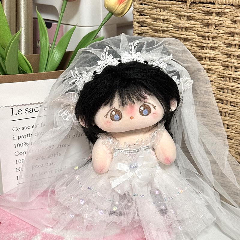 20cm Cotton Girl Doll Dress - Cute Chubby Body Outfit In Stock