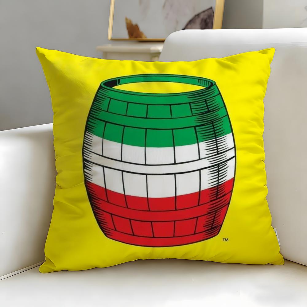 Classic Theme Bingo Lottery Cushion Cover Soft & Easy-Wash Pillow Case – Versatile for Couch, Bed, Travel and Office